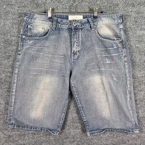 Ecko‎ Unltd  Blue Denim Shorts Sz 38 759 Y2K